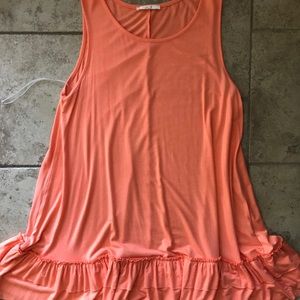 Ruffle tank tunic